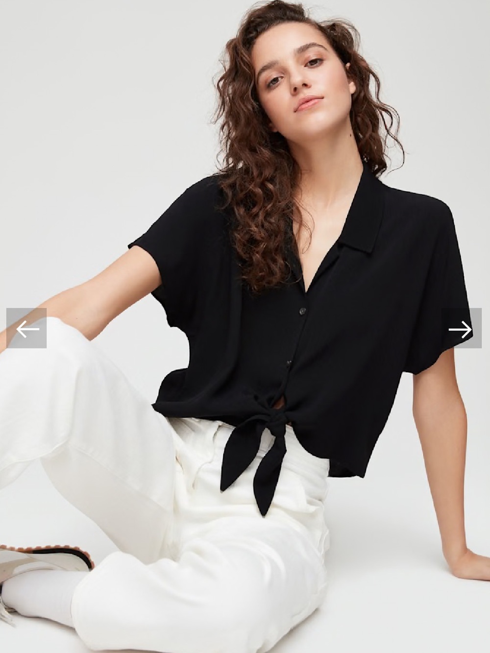 Wilfred Free The Tie-Front Blouse